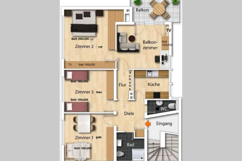 Grosse Wohnung 20 Km Von Koeln Bis Zu 17 Personen Rosrath Exterior photo